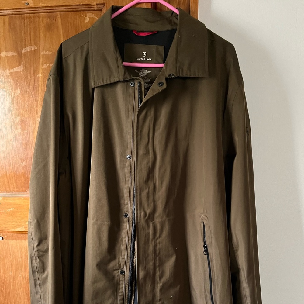 Victorinox Men’s Jacket 3/4 length Olive green XXL